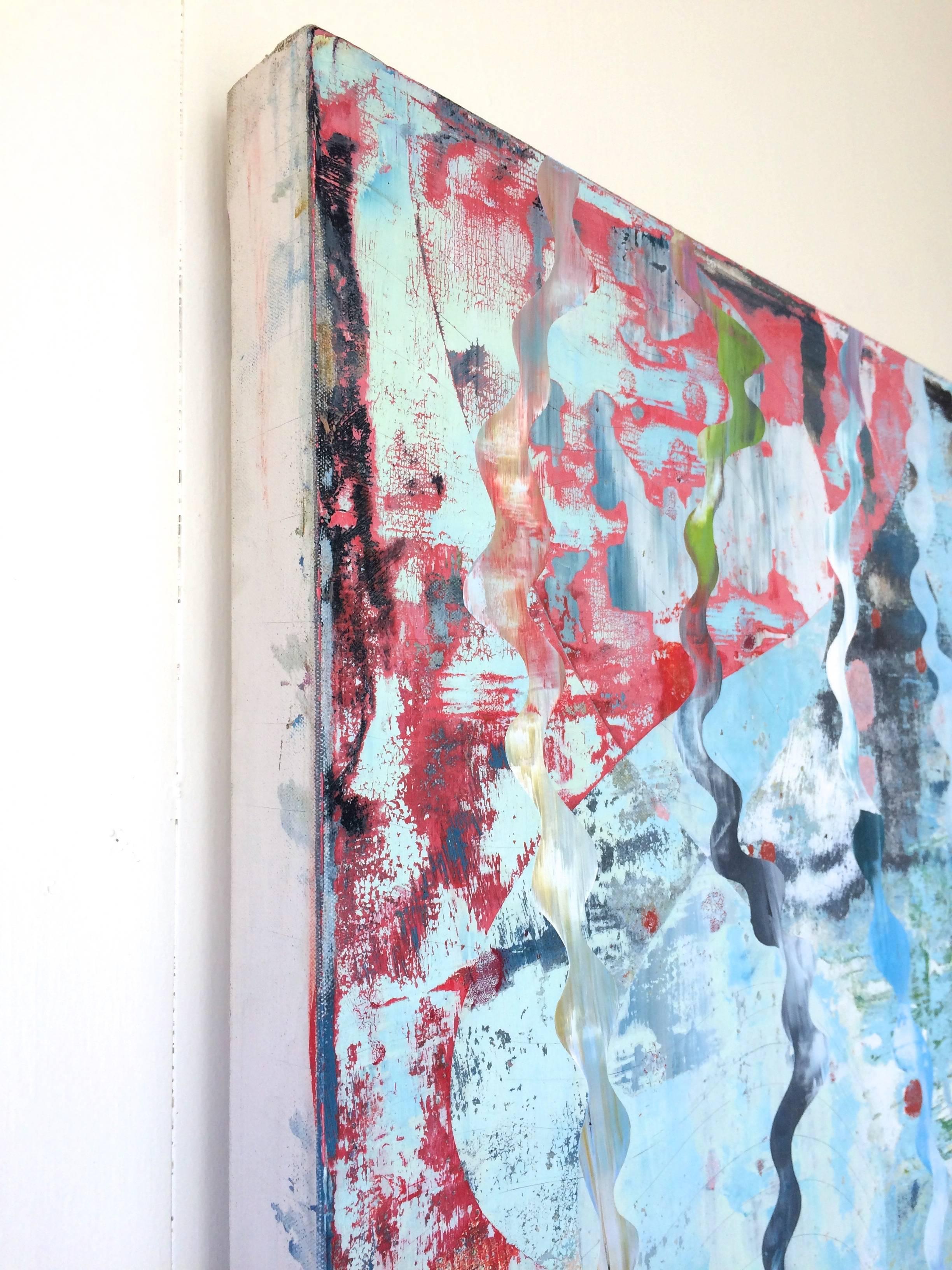 Water Fossil, oil on canvas, 36