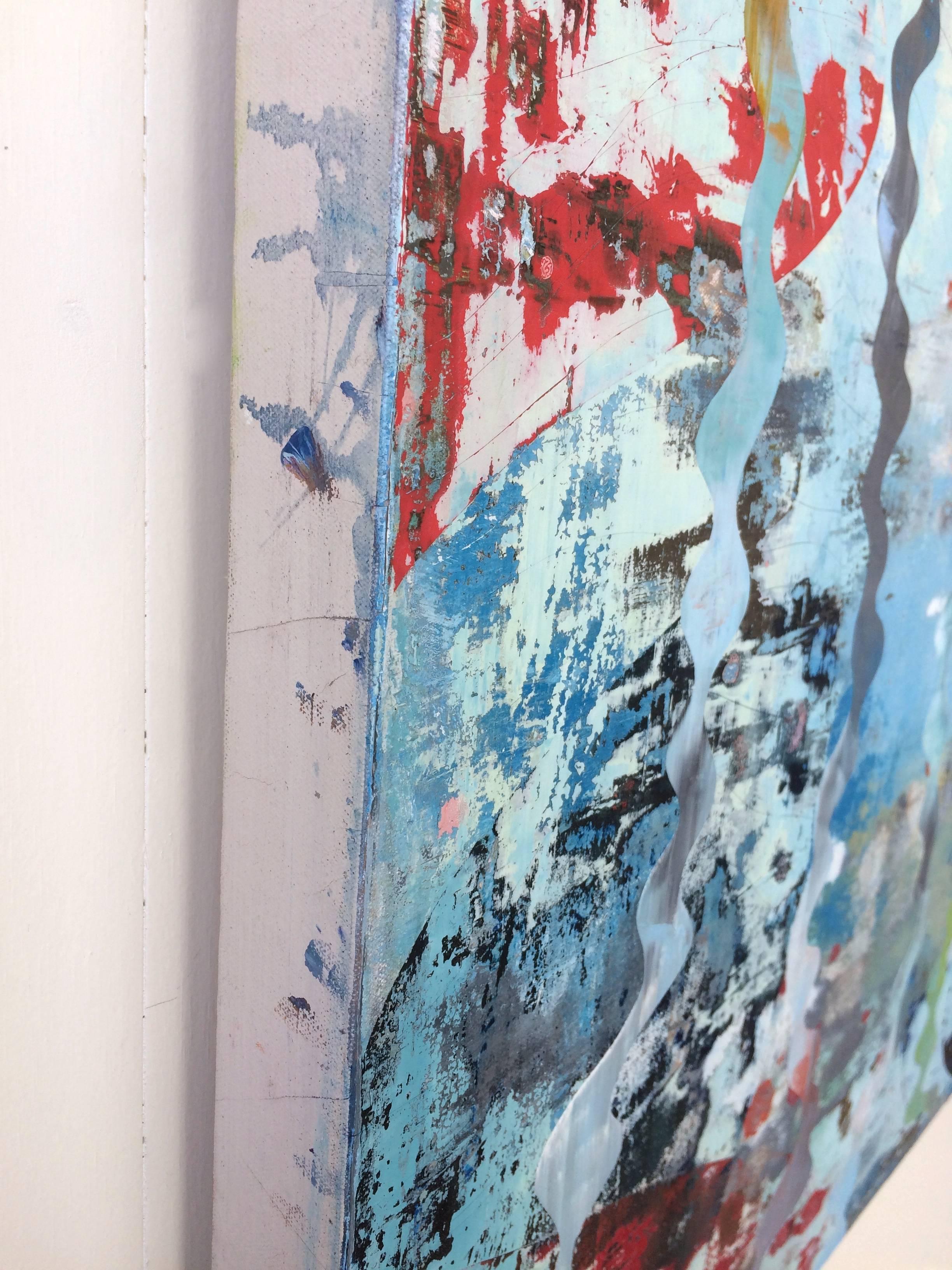 Water Fossil, oil on canvas, 36