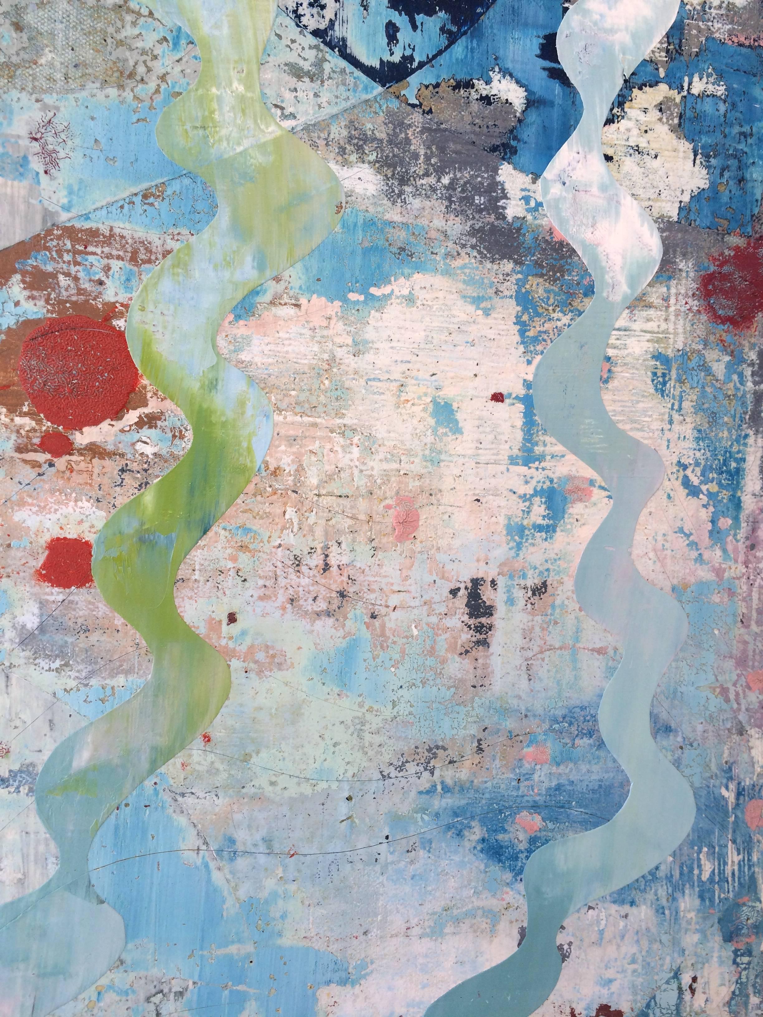 Water Fossil, oil on canvas, 36