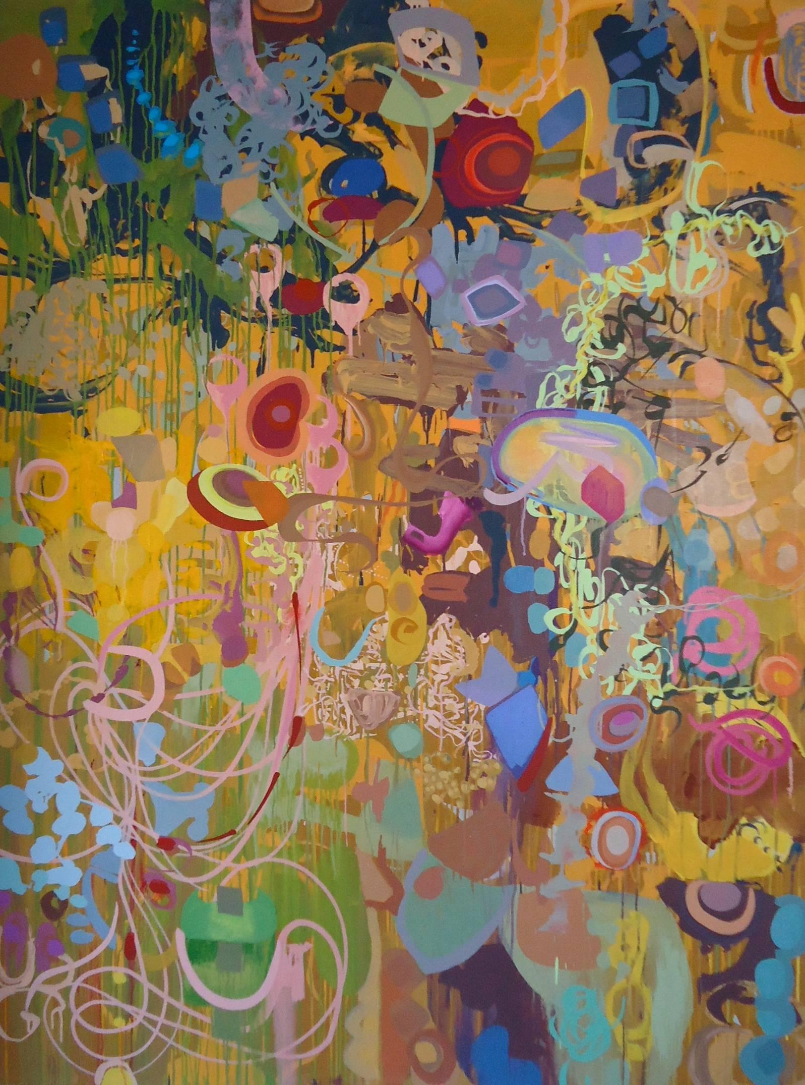 Gus Yero Abstract Painting - Eye Movement