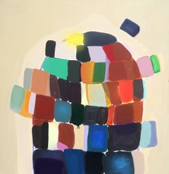 Shifty Checkers, acrylic on canvas, 46" x 44"