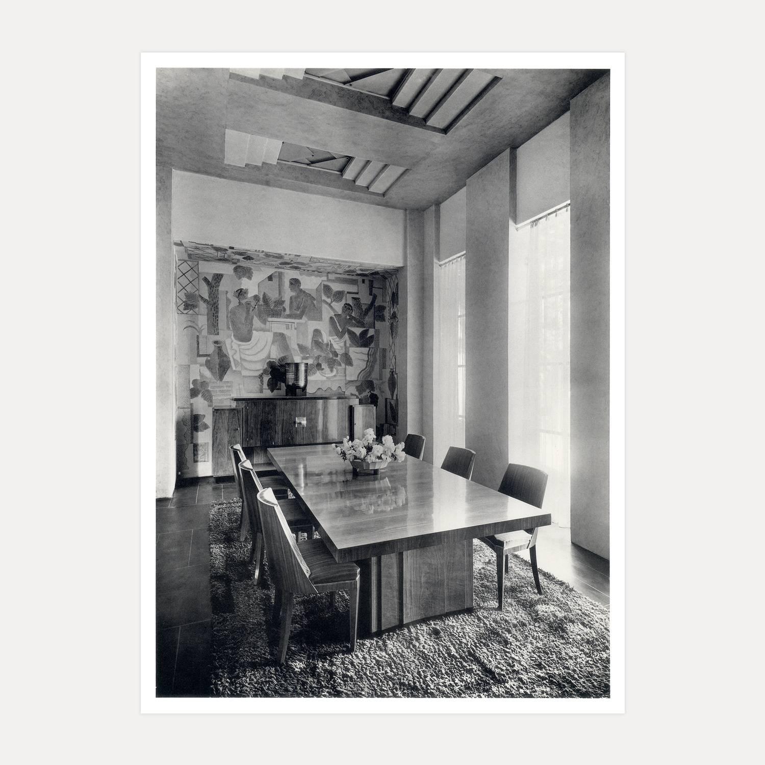 Marcel Guillemard Interior Print - Salle A Manger, Paris c1925