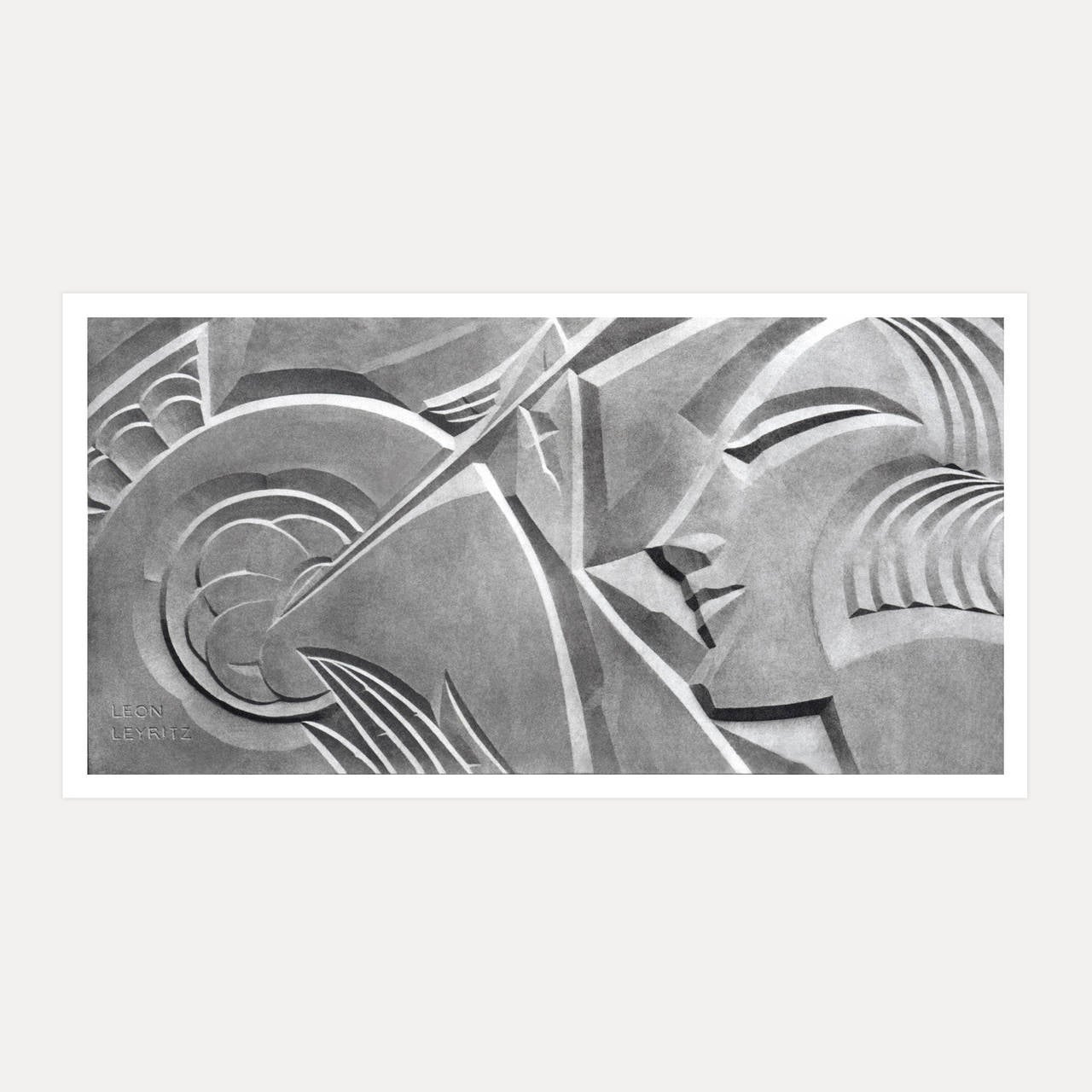 Figurative Photograph Leon Leyritz - Gallery Relief n° 1, Paris c1929