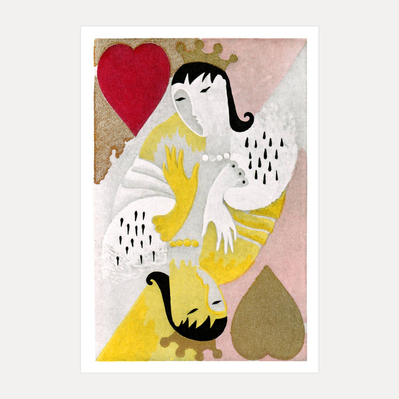 Max Vibert Figurative Print - Queen of Hearts, Paris c1928