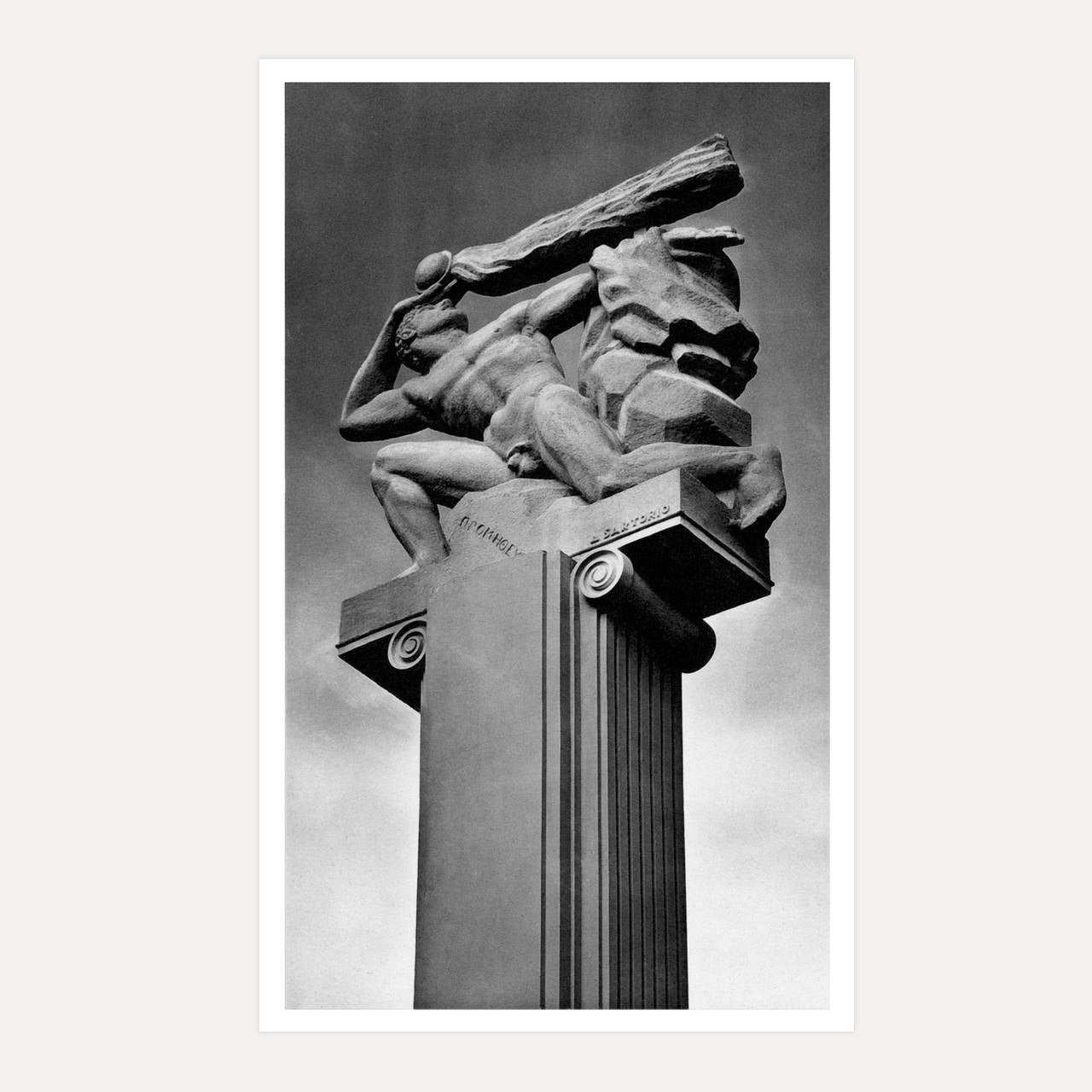 Antoine Sartorio Figurative Photograph - Art Center Pylon No. 2, Paris c1937