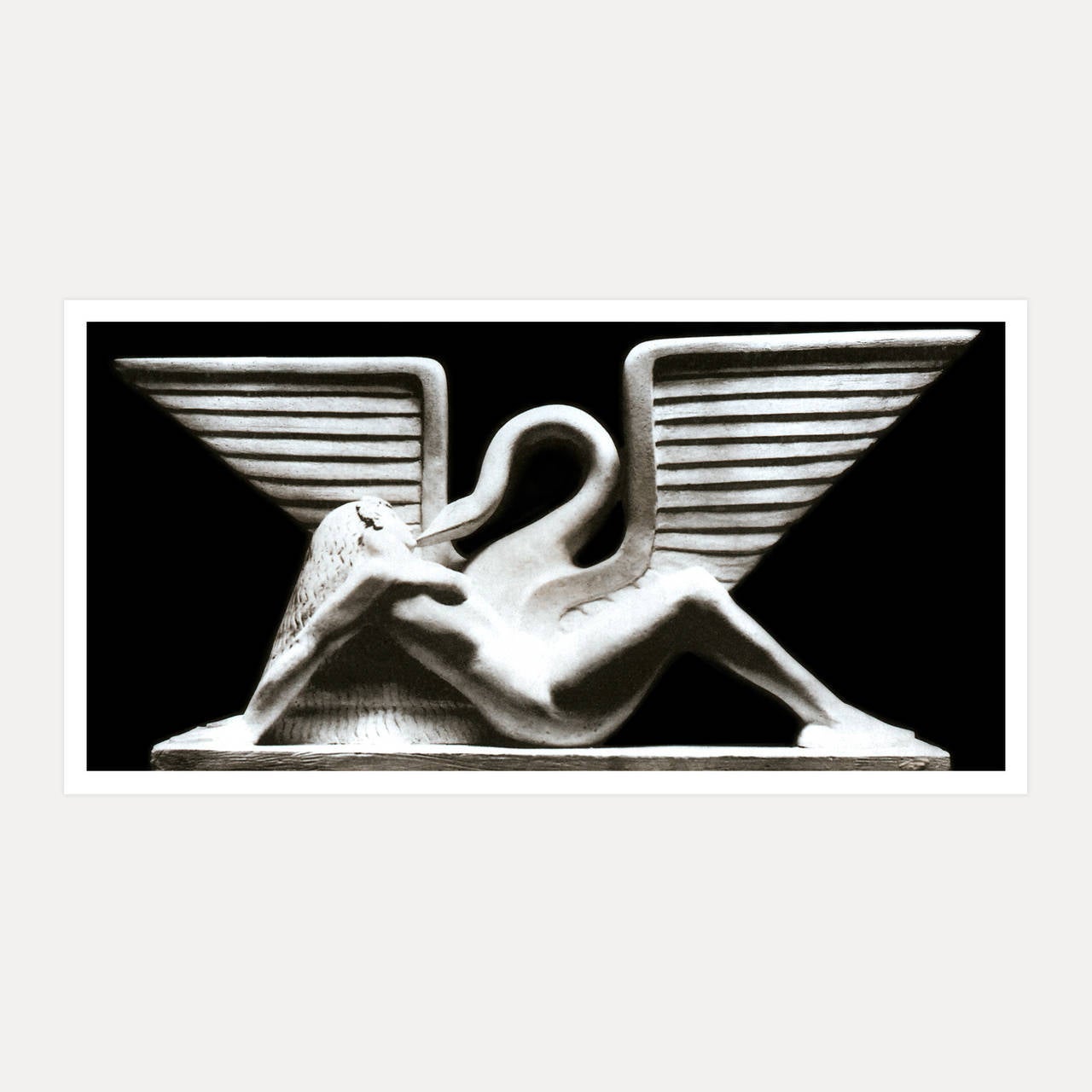 Marcel Bouraine Leda and the Swan, Paris c1925, Print at 1stdibs