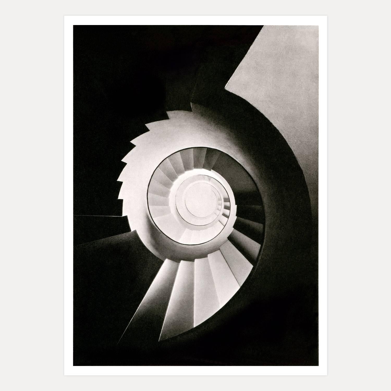 Robert Mallet-Stevens Black and White Photograph - Staircase Detail, Paris c1925