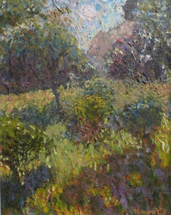 Leonard Bennetts (1933-2044) Mid 20thC impasto post impressionist oil painting