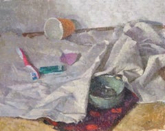 SEAN CUNNINGHAM – Zeitgenössisches englisches Stillleben – Postimpressionistisches Ölgemälde