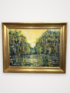 Bayou Fouche Madewood, olio su tela, firmato, 30 x 40 pollici