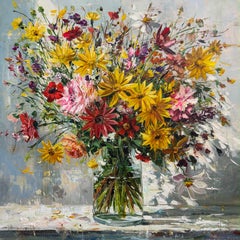 Blossoms Of Love – Acrylgemälde auf Leinen, zeitgenössisch, 2026