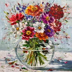 „Garten in einer Vase“ – Acrylgemälde auf Leinen, 2026