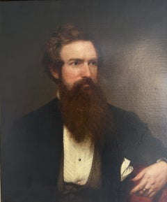 ORIGINAL 1860 Famous American Artist Henry Peters Gray (1819-1877) oil on canvas