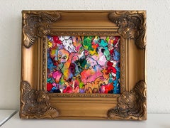 Original-abstraktes Gemälde von Serg Graff „Pareidolia“ – surrealistisches Fantasiekunstwerk, Echtheitszertifikat (COA)