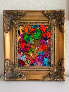 Original-abstrakte Malerei von Serg Graff „Beautiful Chaos“ – surreale Fantasie, Echtheitszertifikat (COA)