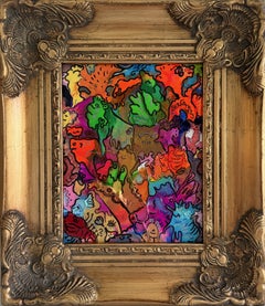 Original-abstrakte Malerei von Serg Graff „Beautiful Chaos“ – surreale Fantasie, Echtheitszertifikat (COA)