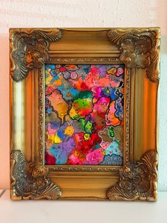Original Abstract Painting Serg Graff "Butterfly Madness " Surreal Fantasy, COA
