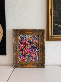 „Fallen Angel“ von Serg Graff, farbenfrohes Pop-Art-Originalgemälde, zeitgenössische Neo-Pop-Art