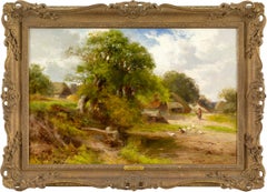 Clymping, Sussex, peinture de paysage britannique du XIXe siècle