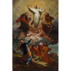 The Transfiguration Of Christ, 18th-Century French-Flemish Religious Painting