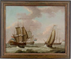 Early 18th-Century Dutch School, Dutch Shipping In A Rolling Sea
