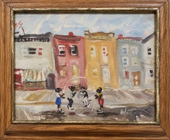 "Niños saltando a la comba"