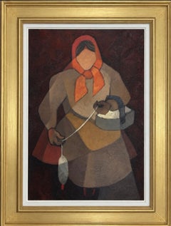 “woman with yarn”