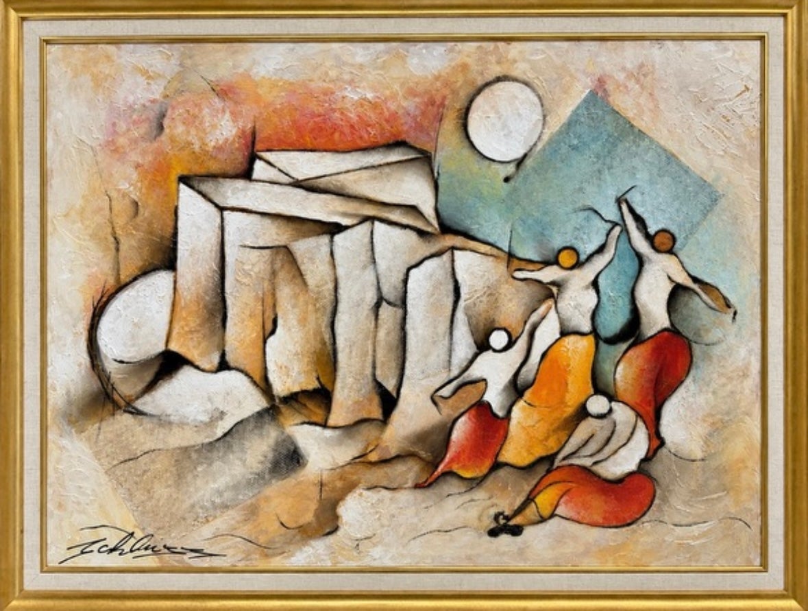 “Untitled” - Painting by David Schluss
