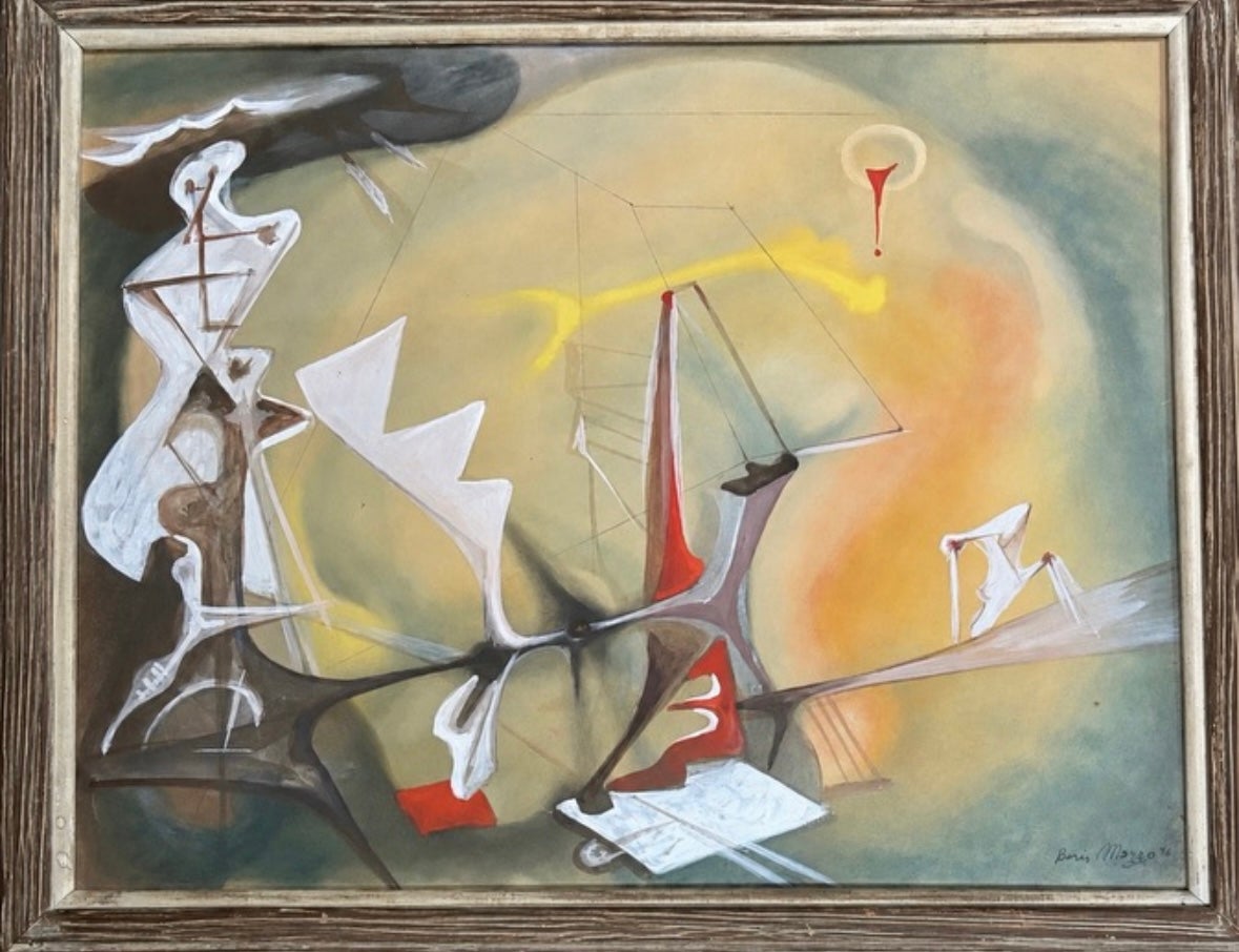 “Mixed media composition” - Mixed Media Art by Boris Margo