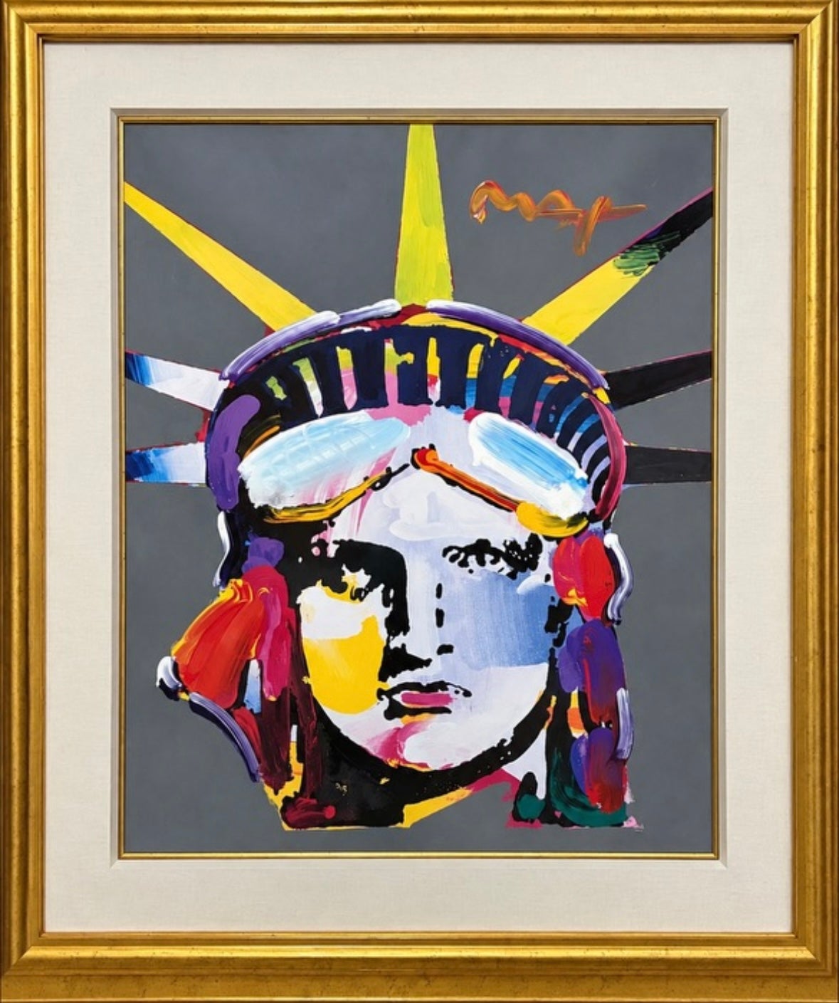 “Delta” - Mixed Media Art by Peter Max