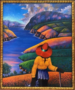 “Lady near mountains”