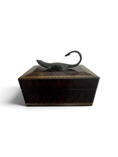 Humidor Bronze Lizard Lid