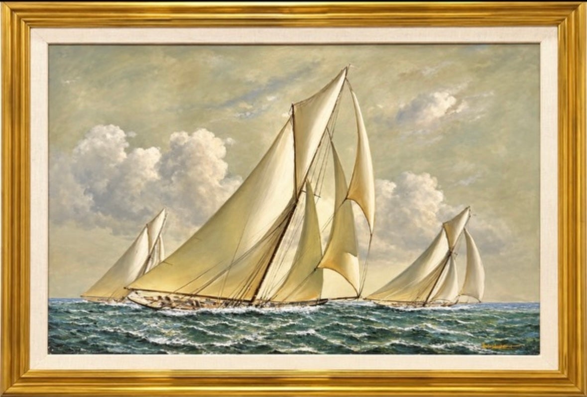„Boote auf See“