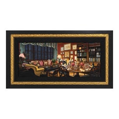 “Detailed Fine Art Library Dining”