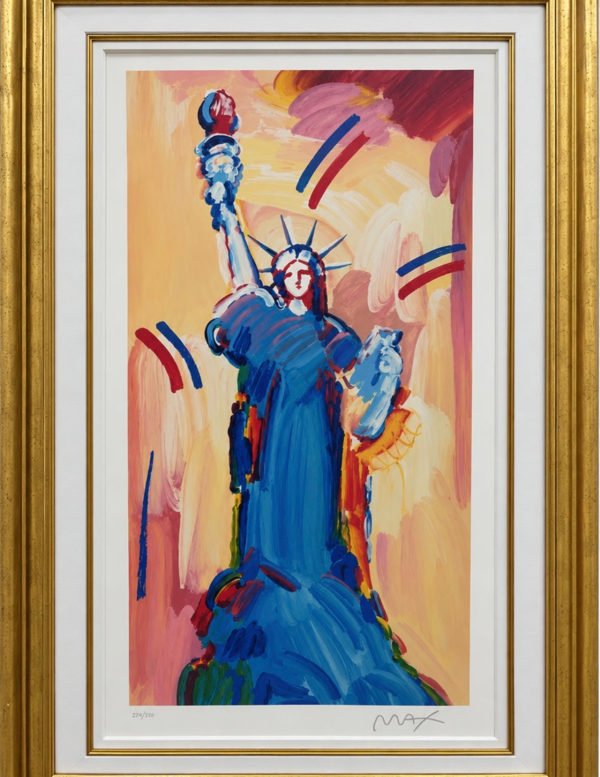 Peter Max Print - “statue of Liberty 2014”