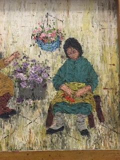 “Flower Market Three Women