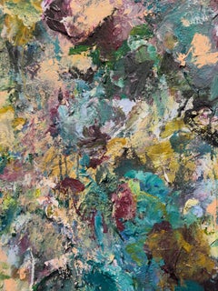 Once In A Lifetime, 100cm x 120cm, expressionism, acrylic, flowers, bouquet