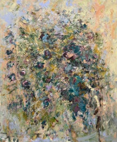 Once In A Lifetime, 100 cm x 120 cm, espressionismo, acrilico, fiori, bouquet