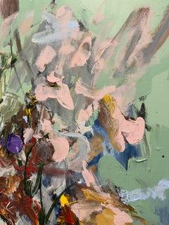 An Unfinished Conversation, 120 x 130 cm, acrylic, contemporary, gestural