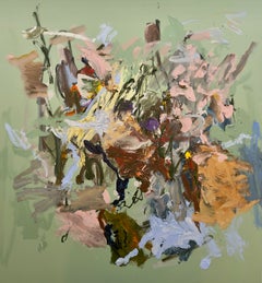 "Una turbolenza che rimane dentro", botanica, paesaggio, pittura acrilica, contemporanea