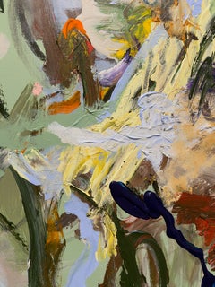 A Turbulence Left Inside, botanical, landscape, acrylic paint, contemporary