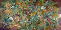 Commit, arte contemporanea, arte orizzontale, Larry Poons, rosso, pittura a texture