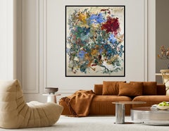 « Une clairière dans l’esprit » — Peinture expressionniste abstraite de grand format, œuvre originale