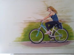 Girl on Bicycle 