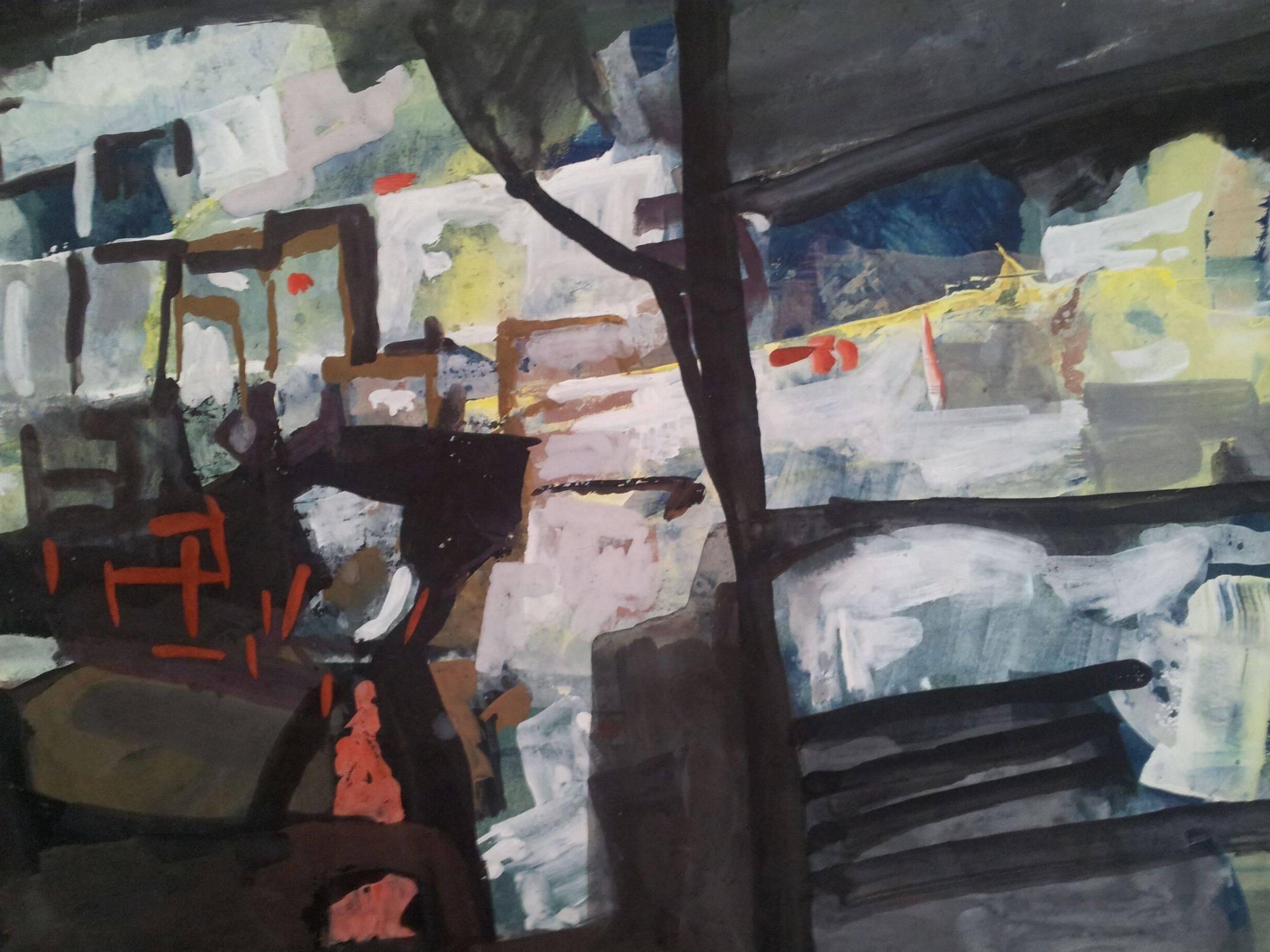 Abstract Painting di Zvi Mairovich - Astratto