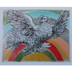 Flying Dove with Rainbow 4