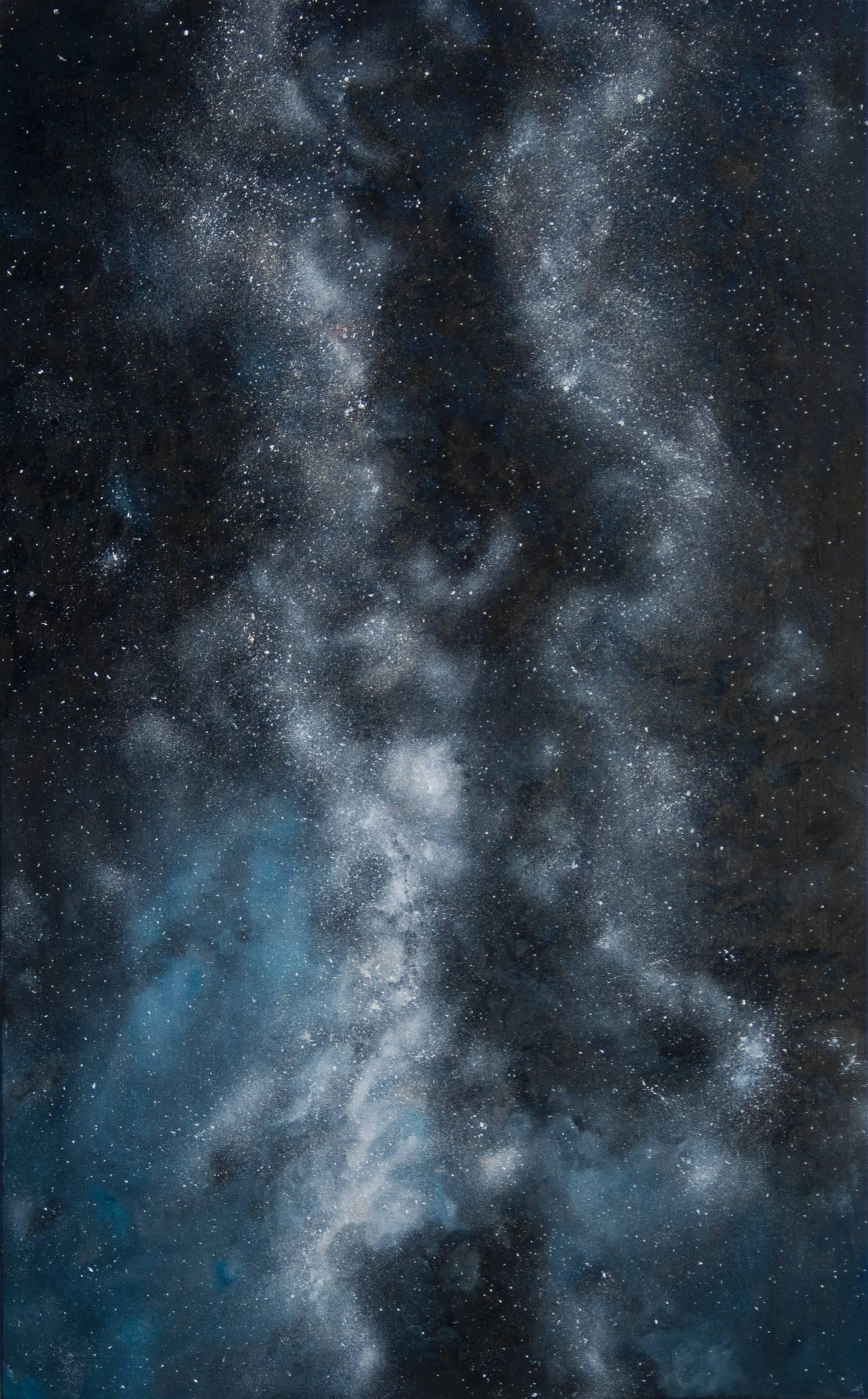Sebastian Alappat Abstract Painting - Supercluster II
