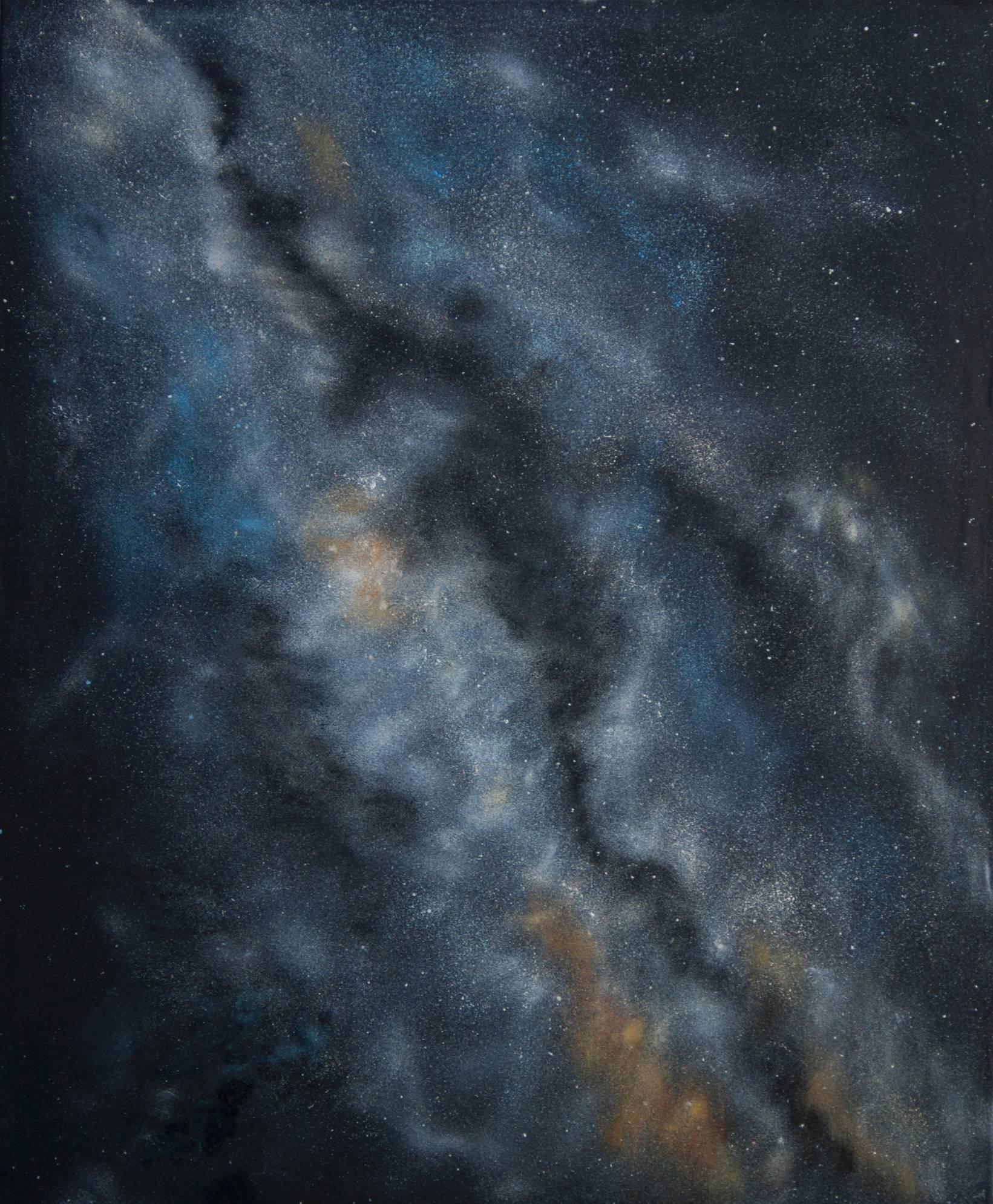 Sebastian Alappat Abstract Painting - Supercluster III