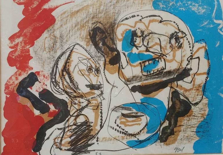 karel appel two figures
