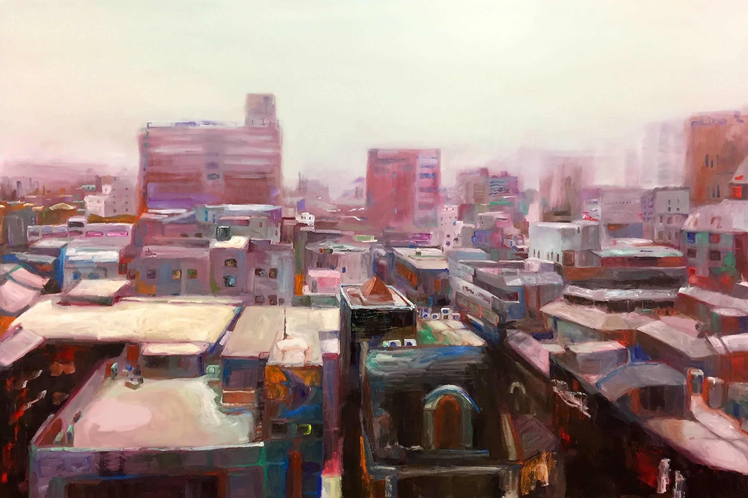 Jongmin Joy Kim Landscape Painting - City scape